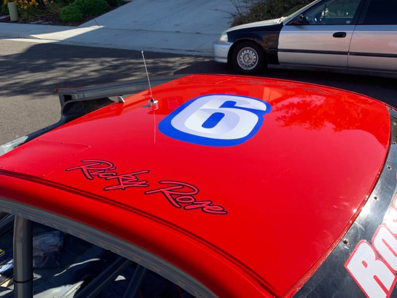 1989 Honda CRX  Car #6 F4 Series Mini Stock  Ricky Rose Car #6 F4 Series All American Speedway Lettering from Christopher R, CA